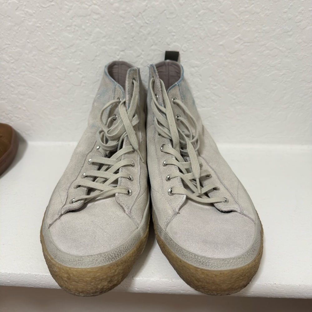 All Saints Men's Gray High-Top Sneaker Size 13